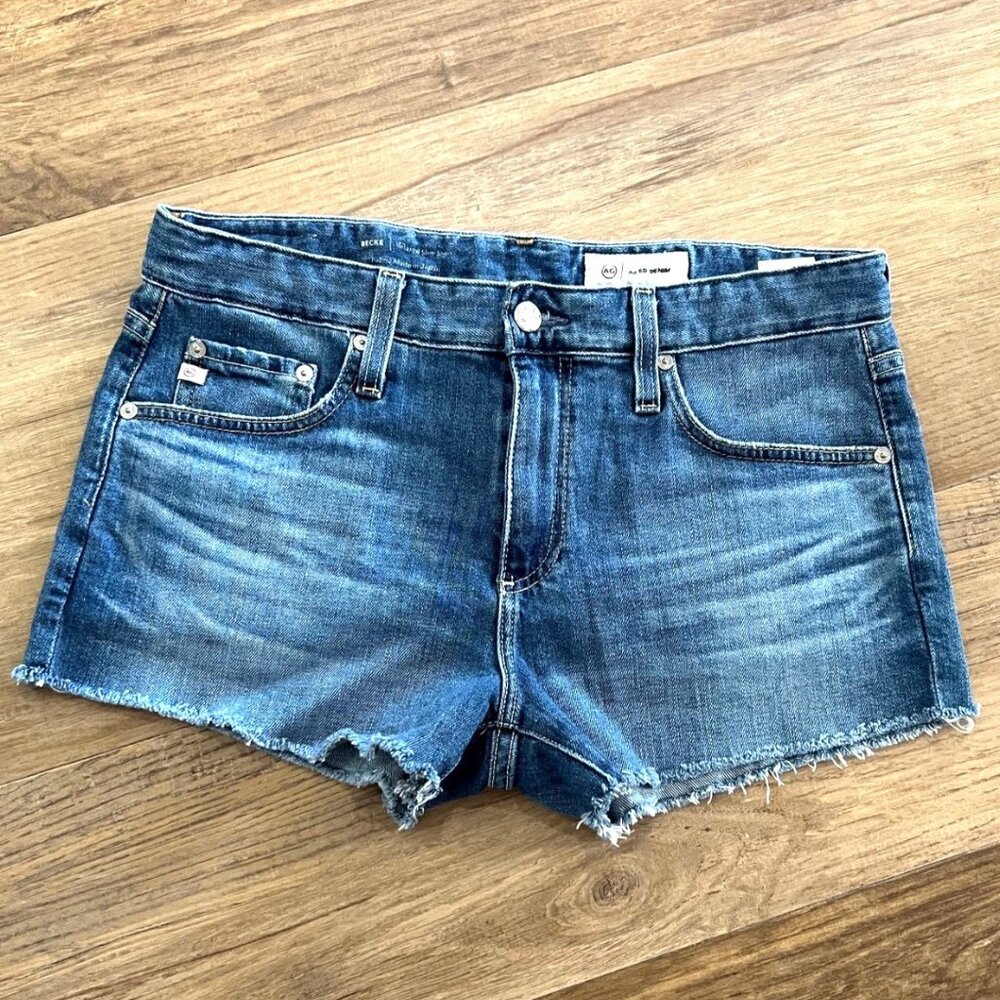 AG Jeans Adriano Goldschmied Becke relaxed slim Shorts Denim 28 cut off